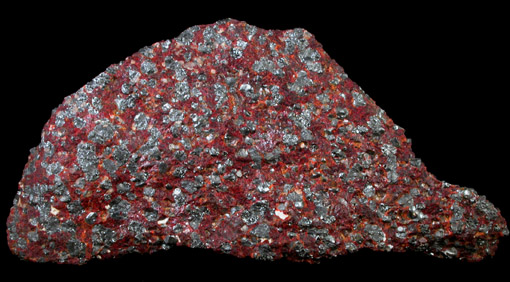 Zincite with Franklinite from Sterling Mine, Ogdensburg, Sterling Hill, Sussex County, New Jersey (Type Locality for Zincite and Franklinite)