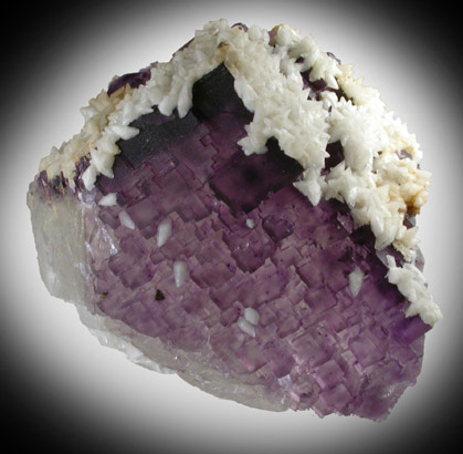 Fluorite with Calcite from Cave-in-Rock District, Hardin County, Illinois