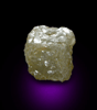 Diamond (4.17 carat cubic crystal) from Mbuji-Mayi (Miba), Democratic Republic of the Congo