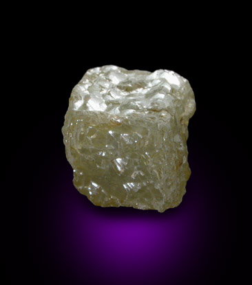 Diamond (4.17 carat cubic crystal) from Mbuji-Mayi (Miba), Democratic Republic of the Congo