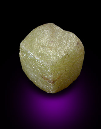 Diamond (4.33 carat cubic crystal) from Mbuji-Mayi (Miba), Democratic Republic of the Congo