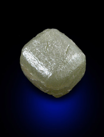 Diamond (2.07 carat cubic crystal) from Mbuji-Mayi (Miba), Democratic Republic of the Congo