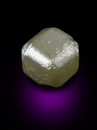 Diamond (2.68 carat cubic crystal) from Mbuji-Mayi (Miba), Democratic Republic of the Congo