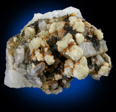 Zanazziite with Hydroxylherderite from Martin Prospect, Plumbago Mountain, Newry, Oxford County, Maine