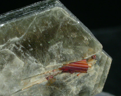 Muscovite with Rutile from Shelby, Cleveland County, North Carolina