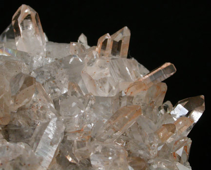 Calcite and Quartz with Hematite from Roncari Quarry, East Granby, Hartford County, Connecticut