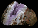 Quartz var. Amethyst in Jasper from Scott's Bay, Nova Scotia, Canada