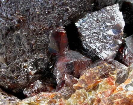 Sphalerite var. Ruby Blende from Blue Goose Mine No. 1, Commerce, Ottawa County, Oklahoma