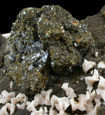 Sphalerite, Dolomite, Chalcopyrite, Galena from Tri-State Lead-Zinc Mining District, near Joplin, Jasper County, Missouri