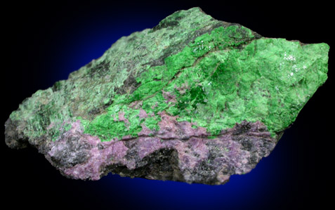 Uvarovite Garnet from Brown Mine, Del Norte County, California