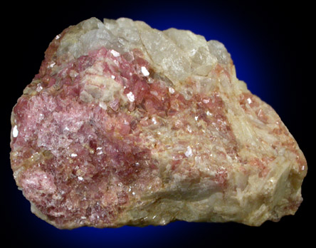 Lepidolite-2M in Albite from Walden Gem Mine, Portland, Middlesex County, Connecticut