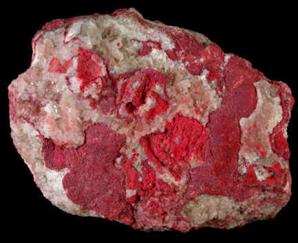 Cinnabar with Calcite from Terlingua District, Brewster County, Texas