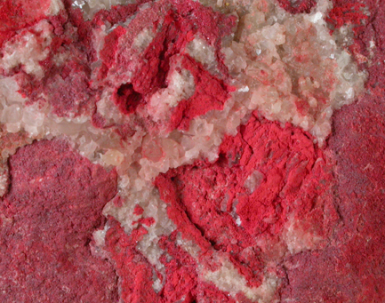 Cinnabar with Calcite from Terlingua District, Brewster County, Texas