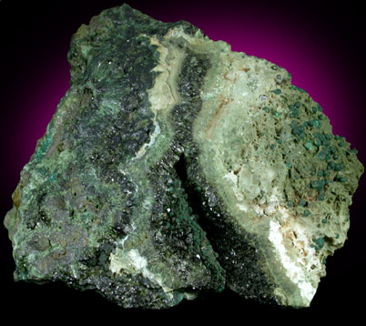 Olivenite and Malachite from Tsumeb Mine, Otavi-Bergland District, Oshikoto, Namibia