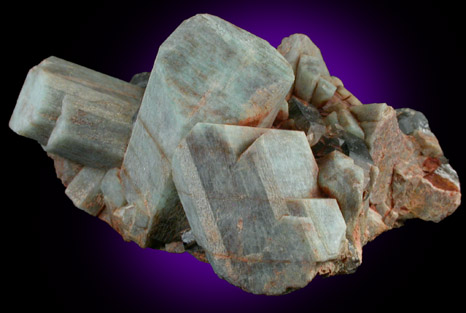 Microcline var. Amazonite with Smoky Quartz from Crystal Creek, Florissant, Teller County, Colorado