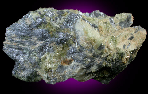 Molybdenite in Serpentine from Royal Green Quarry, near Phillipsburg, Warren County, New Jersey