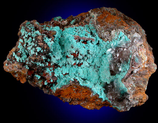 Aurichalcite with Calcite from Mina Ojuela, Mapimi, Durango, Mexico
