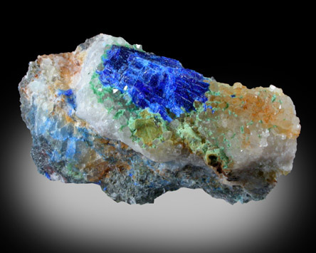 Linarite and Celadonite from Grand Reef Mine, Aravaipa District, Graham County, Arizona