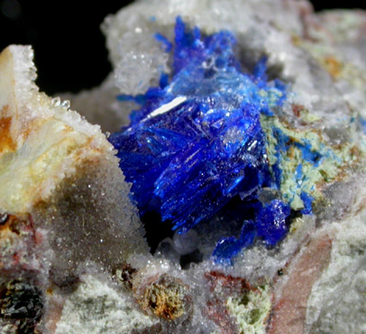 Linarite from Grand Reef Mine, Aravaipa District, Graham County, Arizona