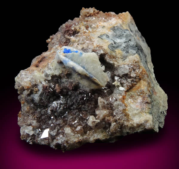 Anglesite and Linarite pseudomorphs from Grand Reef Mine, Aravaipa District, Graham County, Arizona