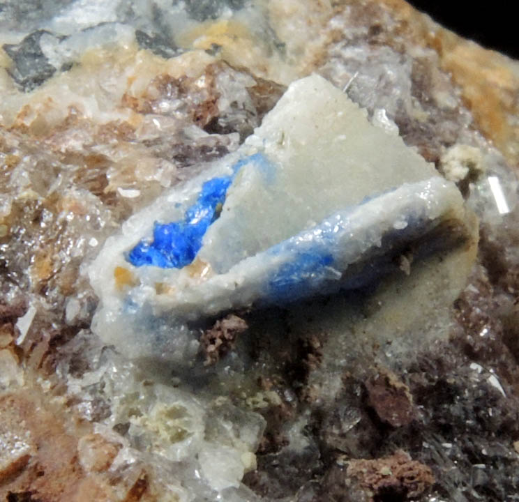 Anglesite and Linarite pseudomorphs from Grand Reef Mine, Aravaipa District, Graham County, Arizona