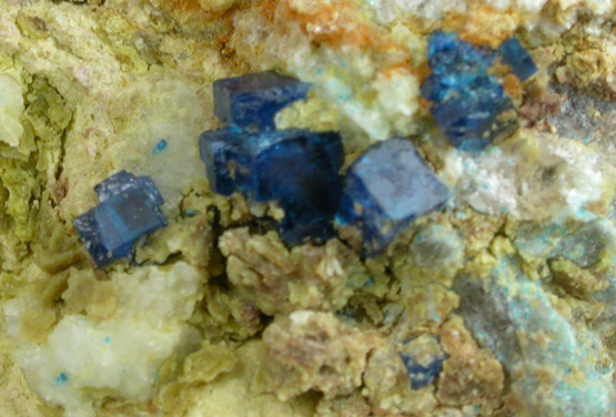 Boleite with Diaboleite and Cerussite from Amelia Mine, Boleo District, near Santa Rosalía, Baja California Sur, Mexico (Type Locality for Boleite and Diaboleite)