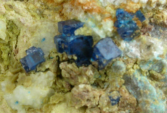 Boleite with Diaboleite and Cerussite from Amelia Mine, Boleo District, near Santa Rosala, Baja California Sur, Mexico (Type Locality for Boleite and Diaboleite)