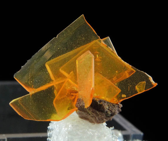 Wulfenite from Rowley Mine, 20 km northwest of Theba, Painted Rock Mountains, Maricopa County, Arizona