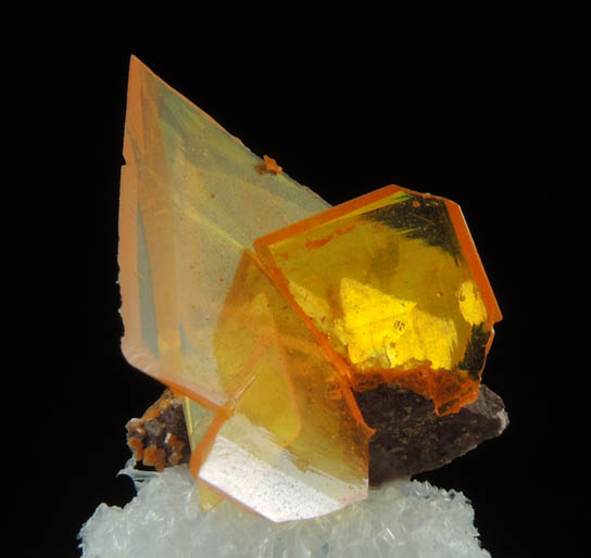 Wulfenite from Rowley Mine, 20 km northwest of Theba, Painted Rock Mountains, Maricopa County, Arizona