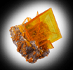 Wulfenite from Rowley Mine, 20 km northwest of Theba, Painted Rock Mountains, Maricopa County, Arizona