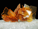 Wulfenite with Vanadinite pseudomorphs after Wulfenite from Rowley Mine, 20 km northwest of Theba, Painted Rock Mountains, Maricopa County, Arizona