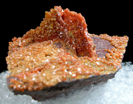 Vanadinite pseudomorphs after Wulfenite from Rowley Mine, 20 km northwest of Theba, Painted Rock Mountains, Maricopa County, Arizona