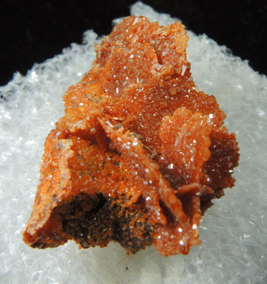 Vanadinite pseudomorphs after Wulfenite from Rowley Mine, 20 km northwest of Theba, Painted Rock Mountains, Maricopa County, Arizona