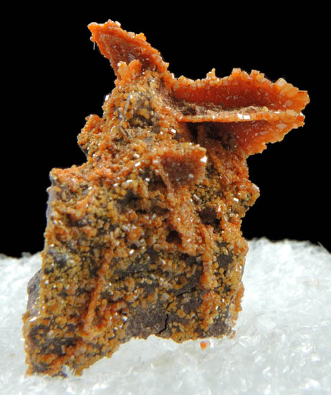 Vanadinite pseudomorphs after Wulfenite from Rowley Mine, 20 km northwest of Theba, Painted Rock Mountains, Maricopa County, Arizona