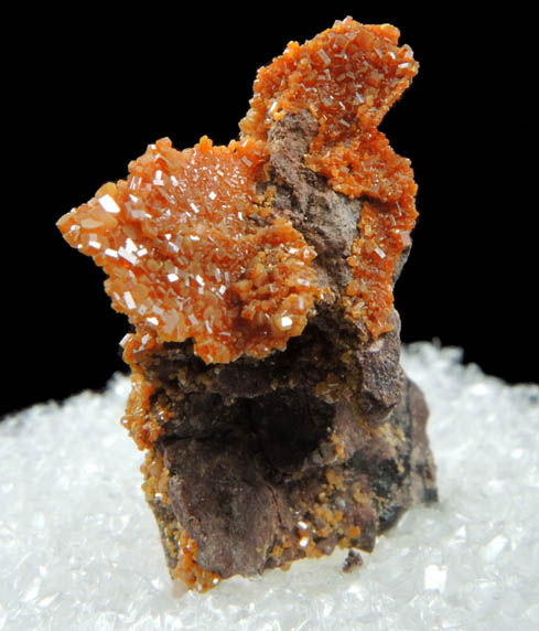 Vanadinite pseudomorphs after Wulfenite from Rowley Mine, 20 km northwest of Theba, Painted Rock Mountains, Maricopa County, Arizona