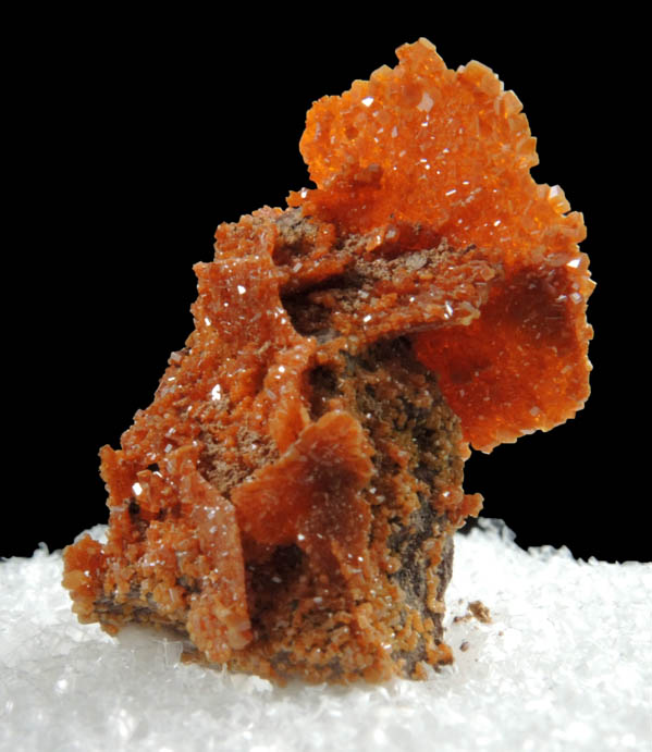 Vanadinite pseudomorphs after Wulfenite from Rowley Mine, 20 km northwest of Theba, Painted Rock Mountains, Maricopa County, Arizona