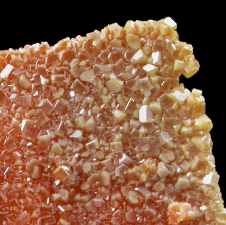 Vanadinite pseudomorphs after Wulfenite from Rowley Mine, 20 km northwest of Theba, Painted Rock Mountains, Maricopa County, Arizona