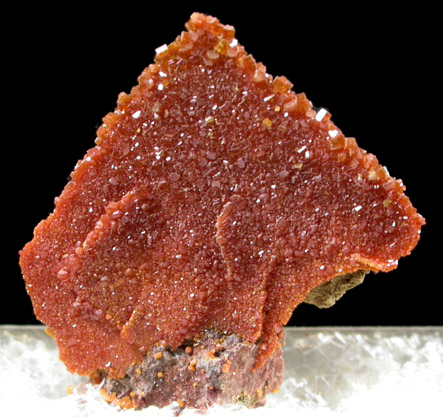 Vanadinite pseudomorphs after Wulfenite from Rowley Mine, 20 km northwest of Theba, Painted Rock Mountains, Maricopa County, Arizona