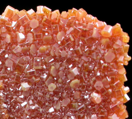 Vanadinite pseudomorphs after Wulfenite from Rowley Mine, 20 km northwest of Theba, Painted Rock Mountains, Maricopa County, Arizona