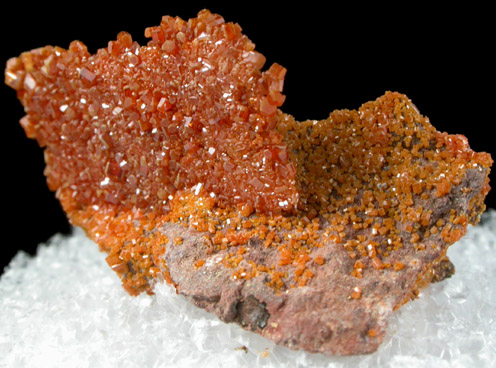 Vanadinite pseudomorphs after Wulfenite from Rowley Mine, 20 km northwest of Theba, Painted Rock Mountains, Maricopa County, Arizona