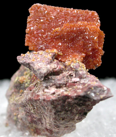 Vanadinite pseudomorphs after Wulfenite from Rowley Mine, 20 km northwest of Theba, Painted Rock Mountains, Maricopa County, Arizona