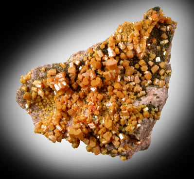 Mimetite from Rowley Mine, 20 km northwest of Theba, Painted Rock Mountains, Maricopa County, Arizona