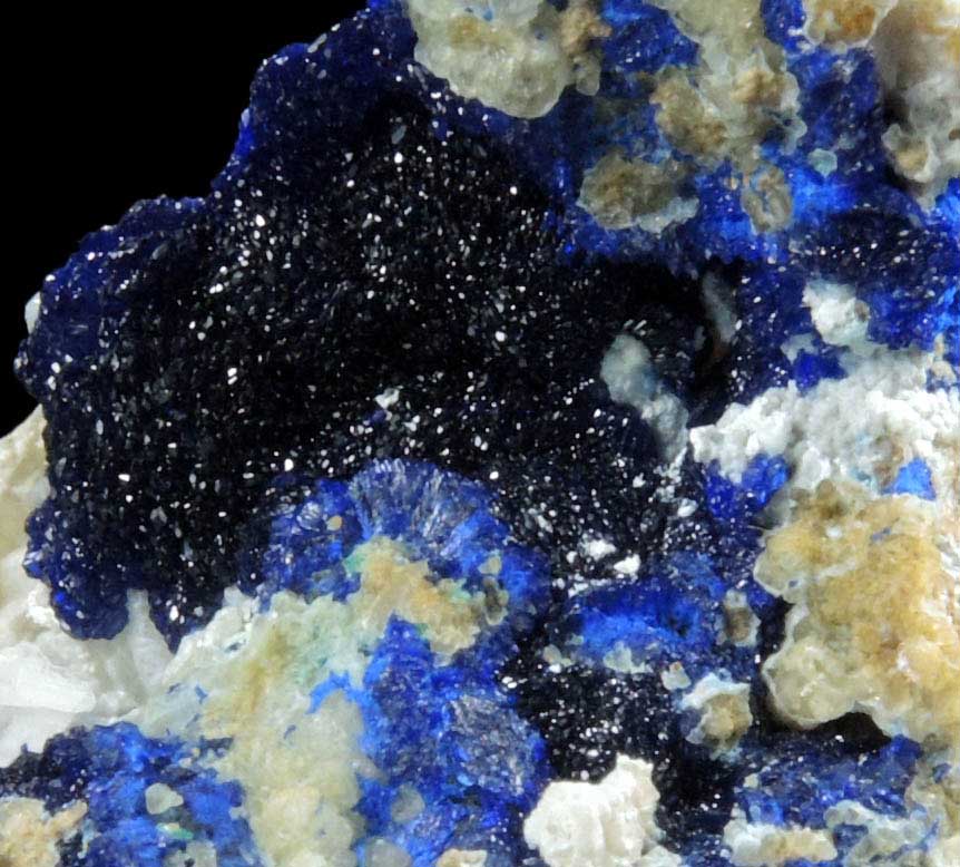 Azurite on Quartz from Zacatecas, Mexico