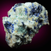 Azurite on Quartz from Zacatecas, Mexico