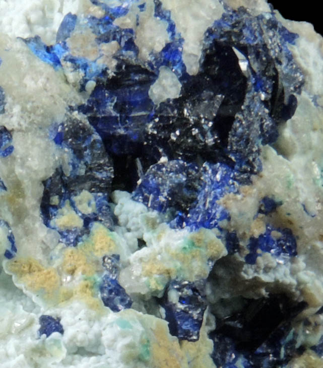 Azurite on Quartz from Zacatecas, Mexico