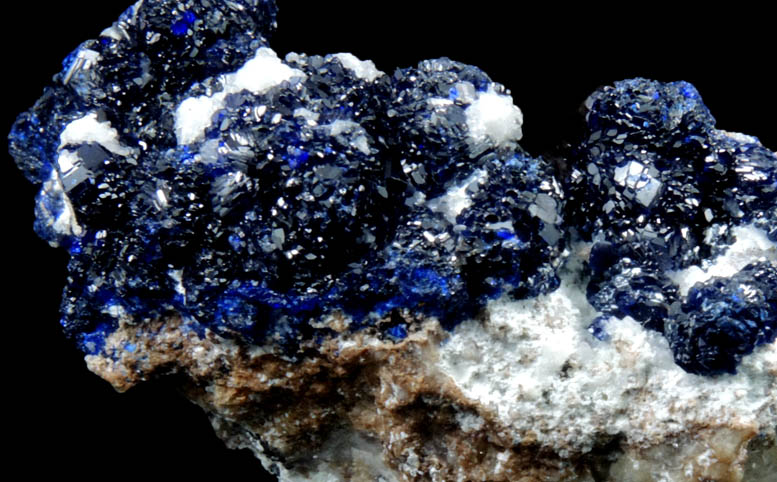 Azurite on Quartz from Zacatecas, Mexico