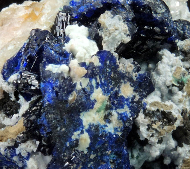 Azurite on Quartz from Zacatecas, Mexico