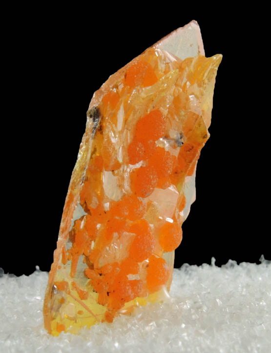 Mimetite on Wulfenite from Sierra de Los Lamentos, Chihuahua, Mexico