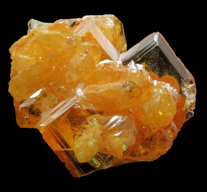 Wulfenite with Mimetite from Sierra de Los Lamentos, Chihuahua, Mexico