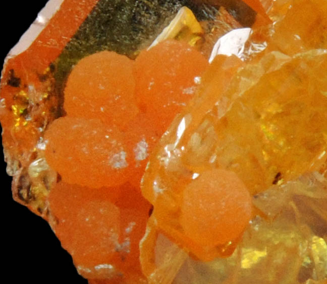 Wulfenite with Mimetite from Sierra de Los Lamentos, Chihuahua, Mexico